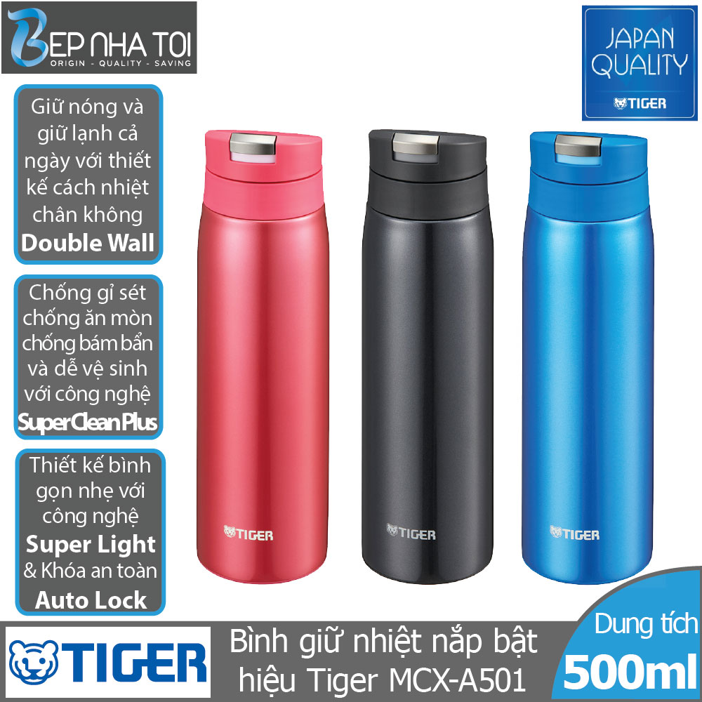 Bình giữ nhiệt tiger nắp bật mcx-a501