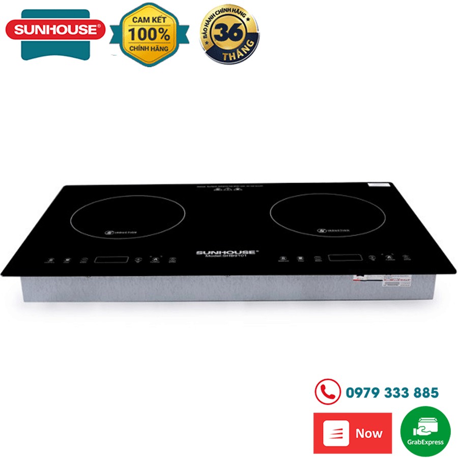 BẾP ĐÔI ĐIỆN TỪ SUNHOUSE SHB9101 CẢM ỨNG 2 VÙNG NẤU