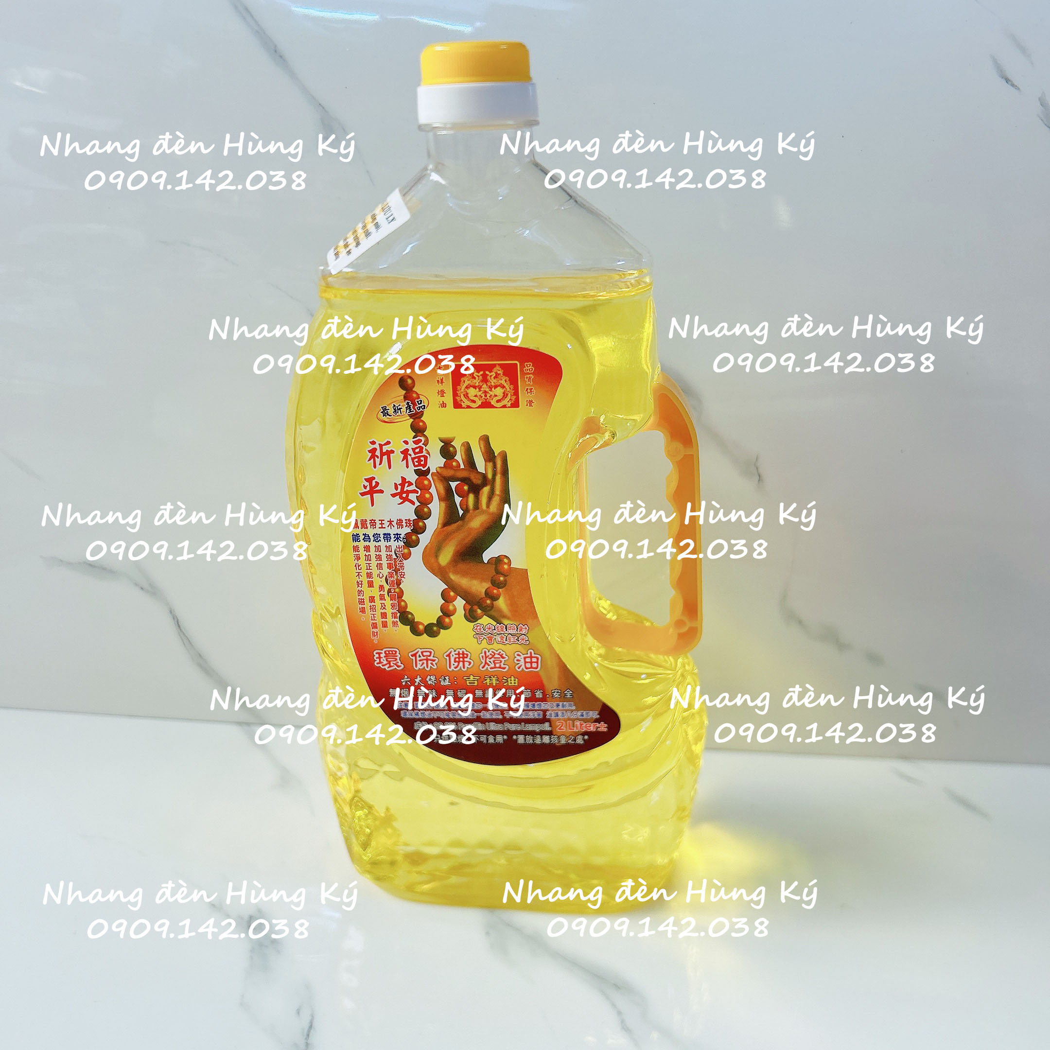 Dầu cát tường lưu ly chai 1kg yếu