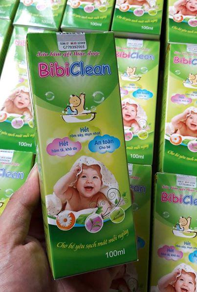 Sữa tắm gội thảo dược bibiclean 100ml
