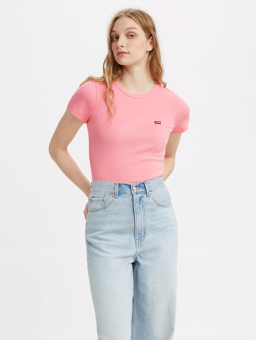 Áo Levi’s nữ màu hồng cam chính hãng Size XS/S