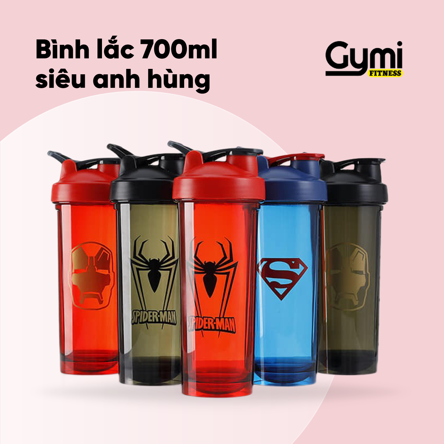 Bình Lắc Tập Gym thể thao 3 ngăn Shaker Jay Cutler 600ml