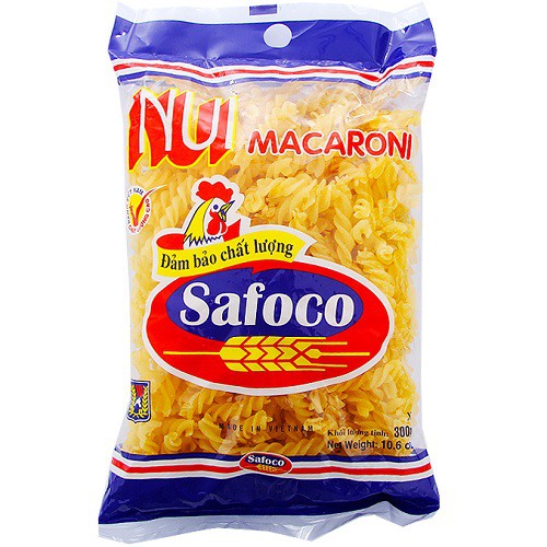 Nui xoắn safoco gói 300gr