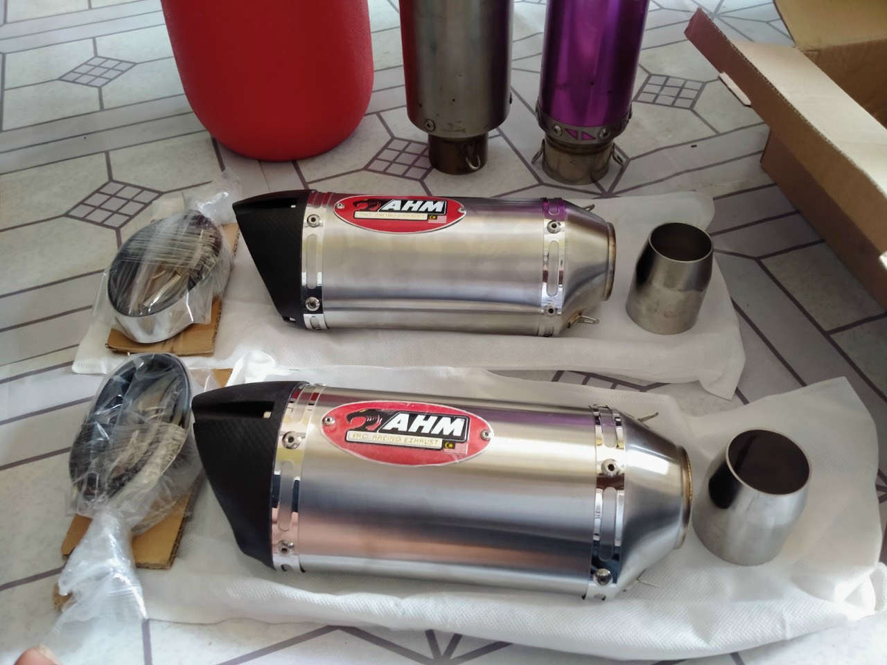 Lon pô bô tăng AHM M3 1.1 Tặng pát treo & lò xo