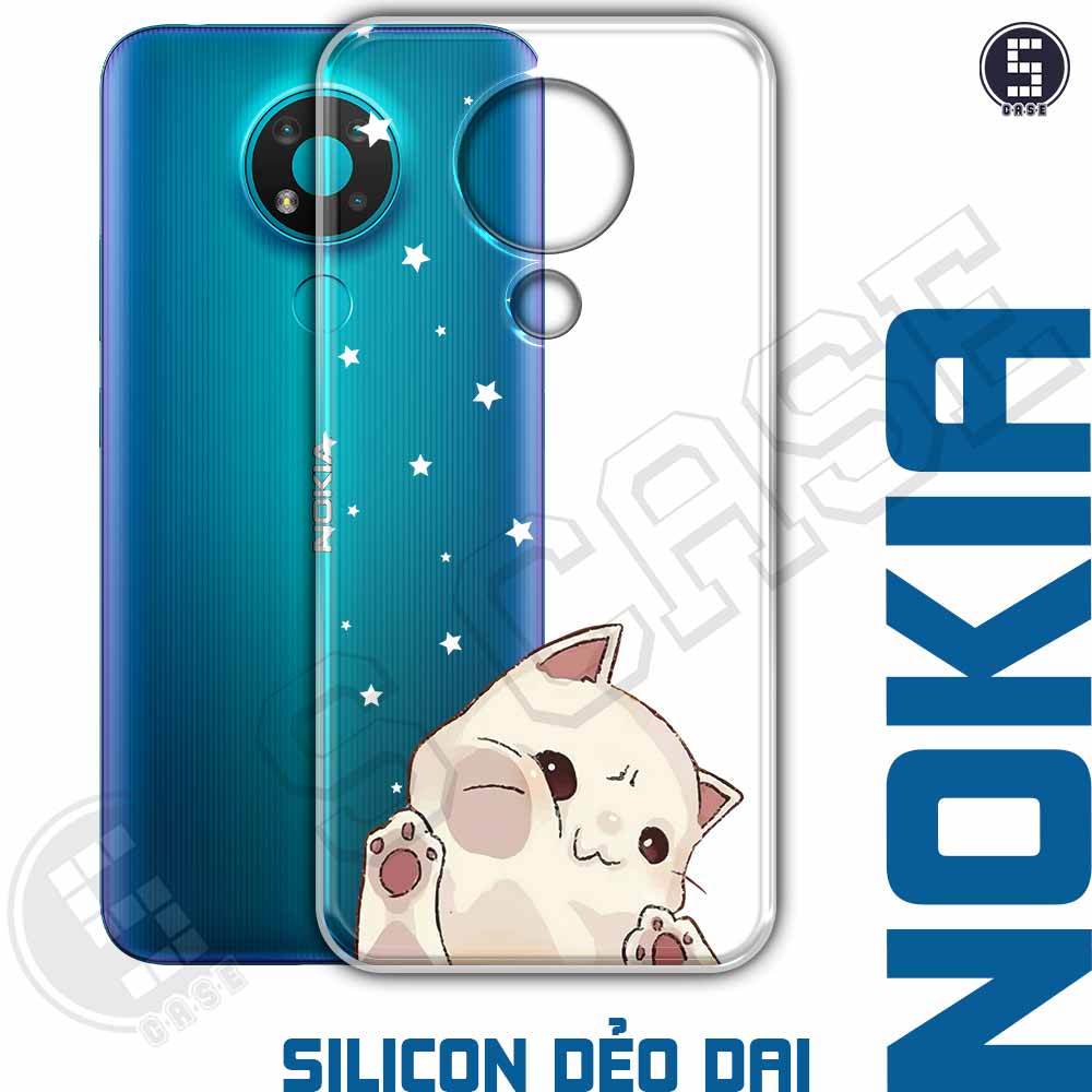 Ốp điện thoại nokia 3.4 hình mèo con mắc kẹt a900-016