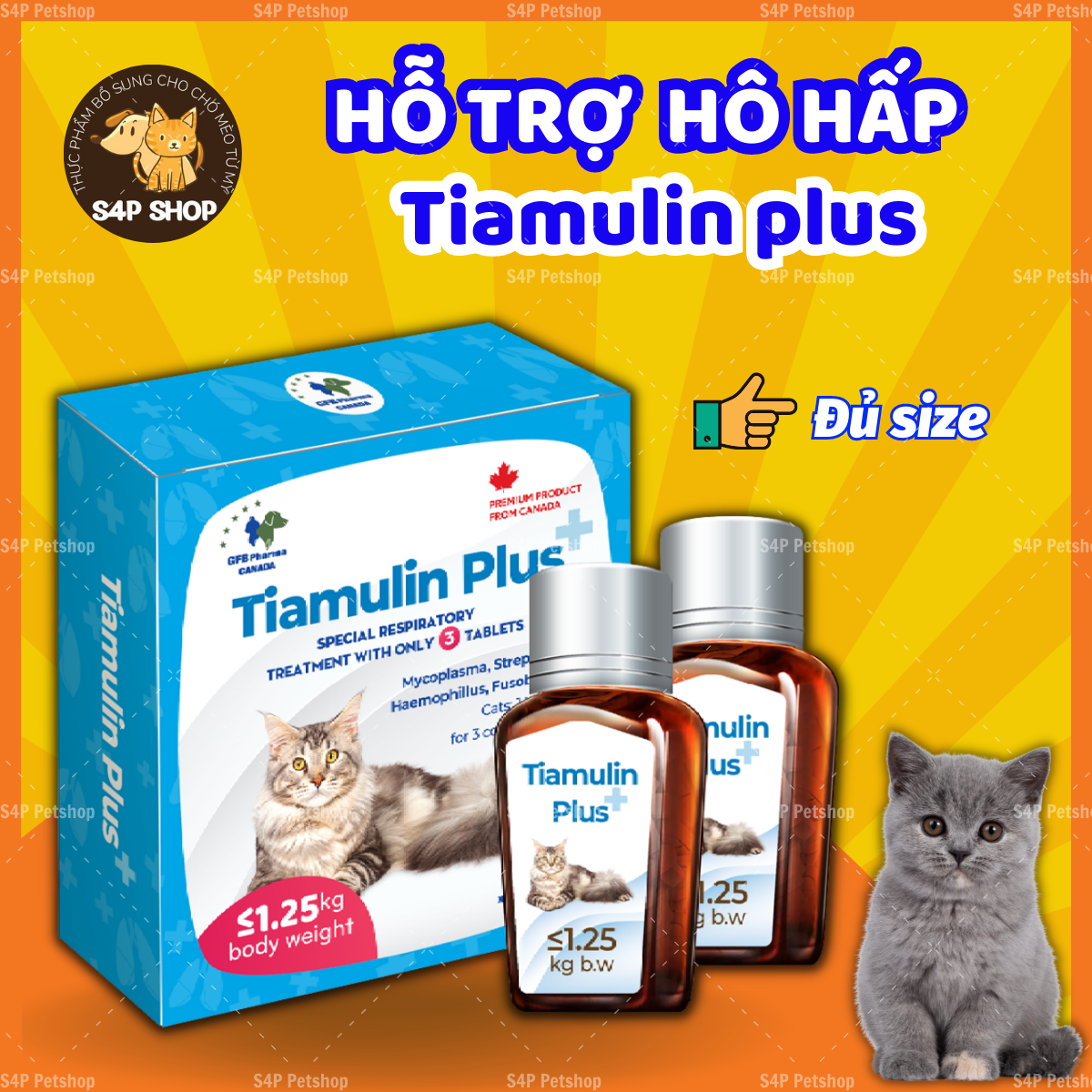 Sản phẩm hỗ trợ hô hấp cho mèo Tiamulin Plus