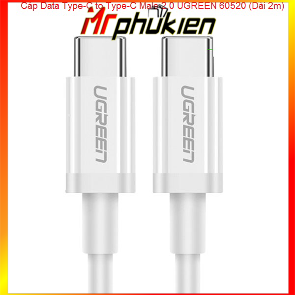 Cáp data type-c to type-c male 2.0 ugreen 60520 - mrcomputer
