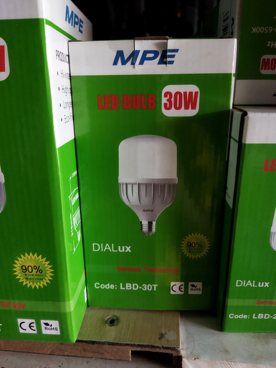 Bóng led trụ 30w mpe