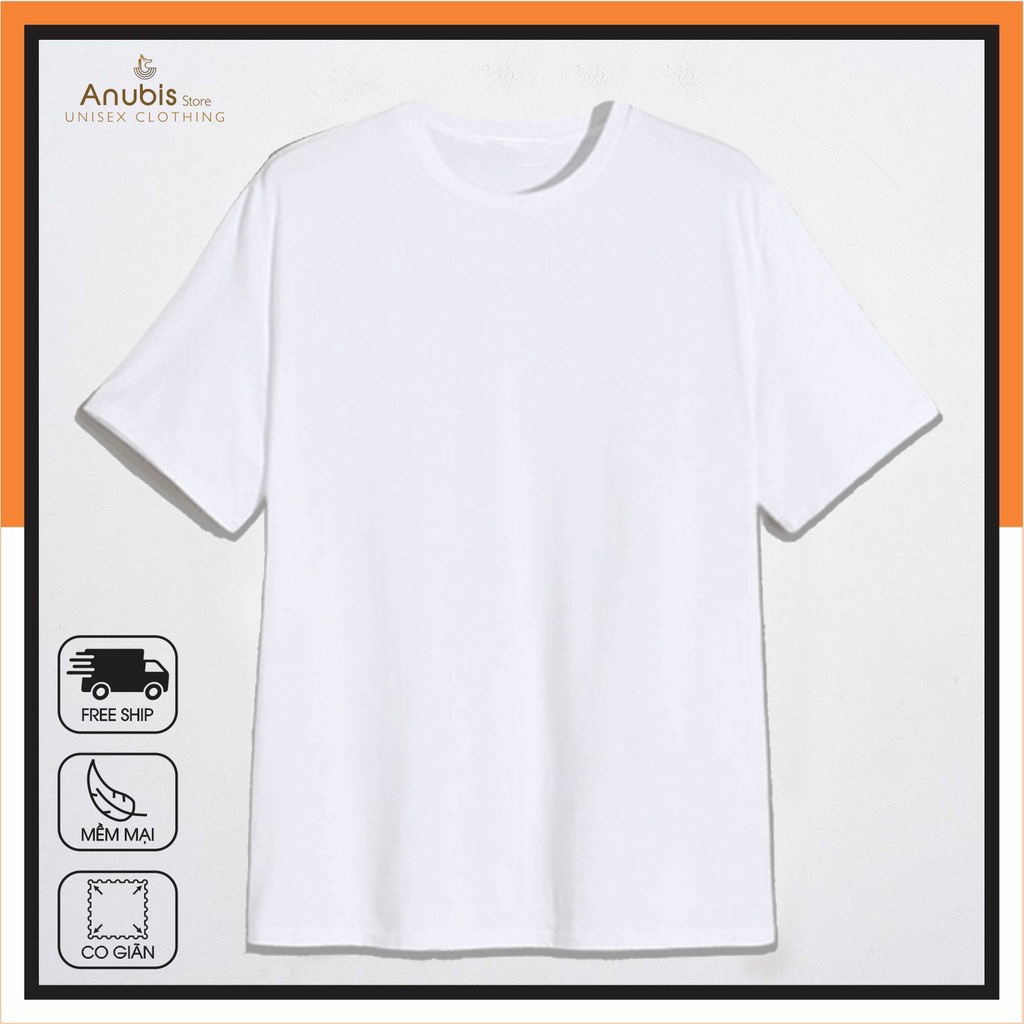 [HCM]ÁO THUN TRƠN CỔ TRÒN COTTON VẢI DÀY MỊN MÁT TAY NGẮN BIG SIZE TRẮNG VÀ ĐEN - LẠ STORE - 2