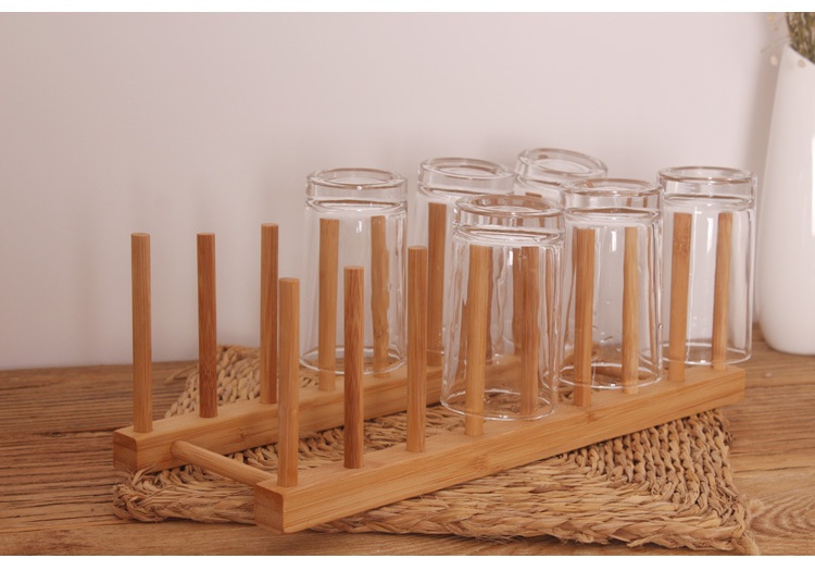 Giá Úp Cốc Chén, Để Sách Decor Bằng Gỗ Tre Tự Nhiên Tinh Tế - Nhã Nhặn