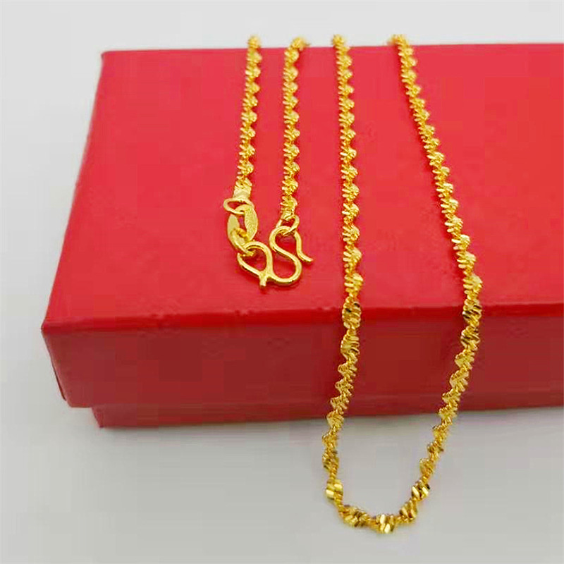 Dây chuyền nam nữ xoắn vỏ đỗ 18k