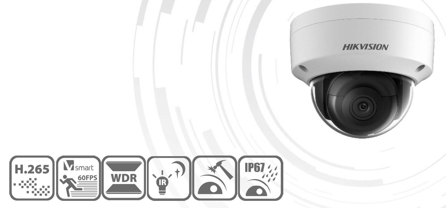Camera ip dome hồng ngoại 2.0 megapixel hikvision ds-2cd2125fhwd-i