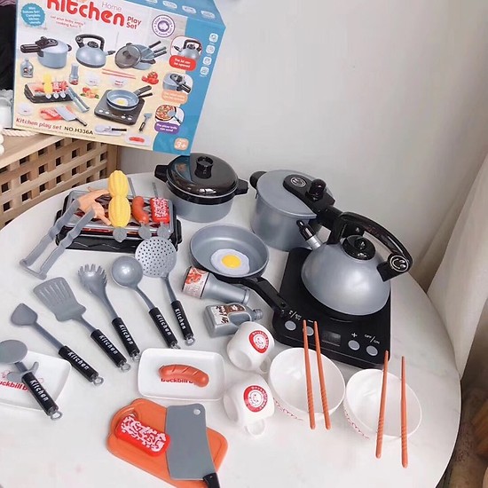 [HCM]BỘ NẤU ĂN KITCHEN 36 món với các chi tiết SIze to cho bé thỏa sức vui chơi