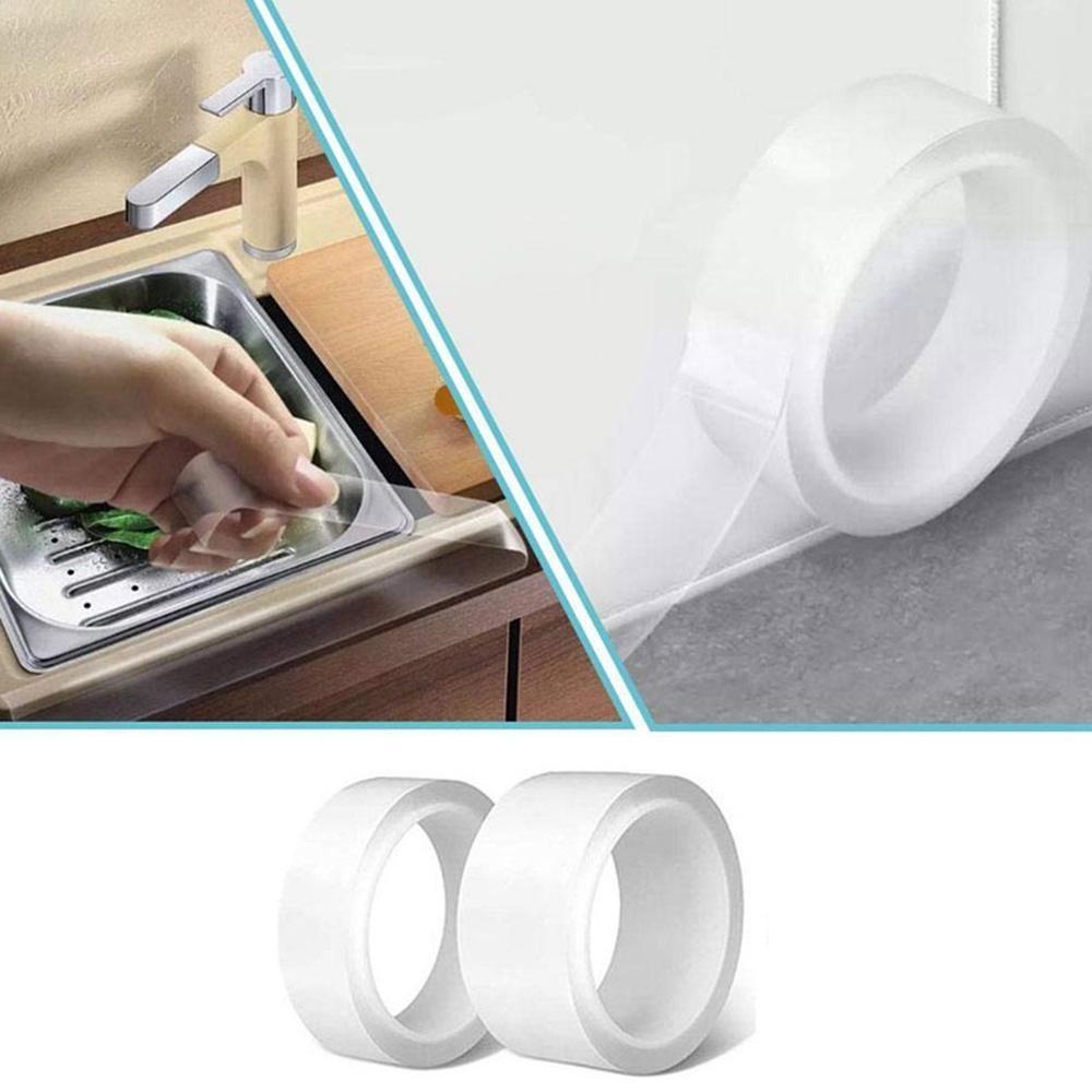 Cuộn keo Chống Thấm Nước siêu dính và Mildewproof Băng Trong Suốt Tự Băng Keo Cuộn Acrylic Caulk Tập Băng Dán Niêm Phong Dải cho Bồn Tắm Phòng Tắm Vòi Sen vệ sinh Nhà Bếp và Tường Niêm Phong ( N 3cm - D 5m)