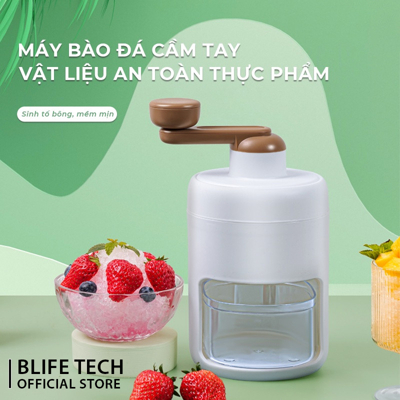 Máy làm đá bào bằng tay, máy nghiền đá thủ công gia dụng, máy bào đá mini, dụng cụ xay đá tuyết bằng tay