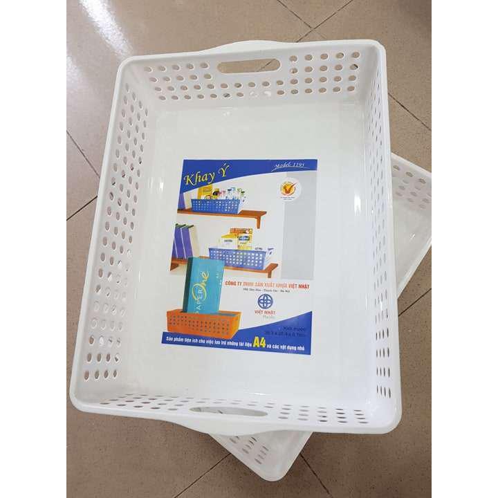 Khay ý đựng tài liệu B5 và vật dụng văn phòng nhựa Việt Nhật chịu lực cao | Rổ Đựng Đồ Đa Năng