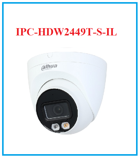Camera IP Dome hồng ngoại Full Color 4.0 Megapixel DAHUA DH-IPC-HDW2449T-S