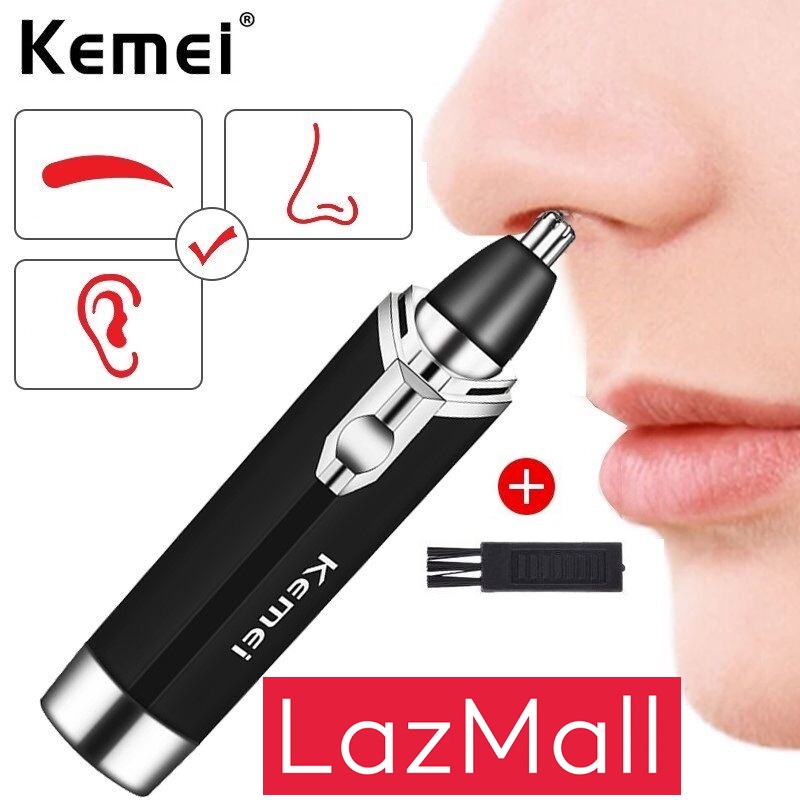 LazMall Xiaomi Hair Trim Máy Tỉa Lông Mũi Dùng Pin Cao Cấp Kemei KM-6512 Tỉa Sát Không Đau Nhỏ Gọn Tiện Lợi, Lưỡi Cắt Quay Với Tốc Độ Cao, Được Bảo Vệ Bằng Lồng Bảo Vệ Chỉ Để Lọt Qua Những Sợi Lông, An Toàn Và Không Làm Tổn Thương Đến Da.