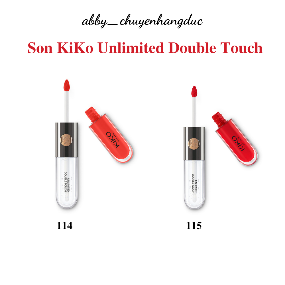 Son kiko 2 đầu - unlimited double touch ⚡hàng đức⚡ 1 đầu lì+ 1 đầu bóng