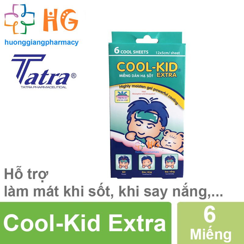 Miếng dán hạ sốt Cool-Kid Extra - Giảm sốt, đau răng, nóng trong người