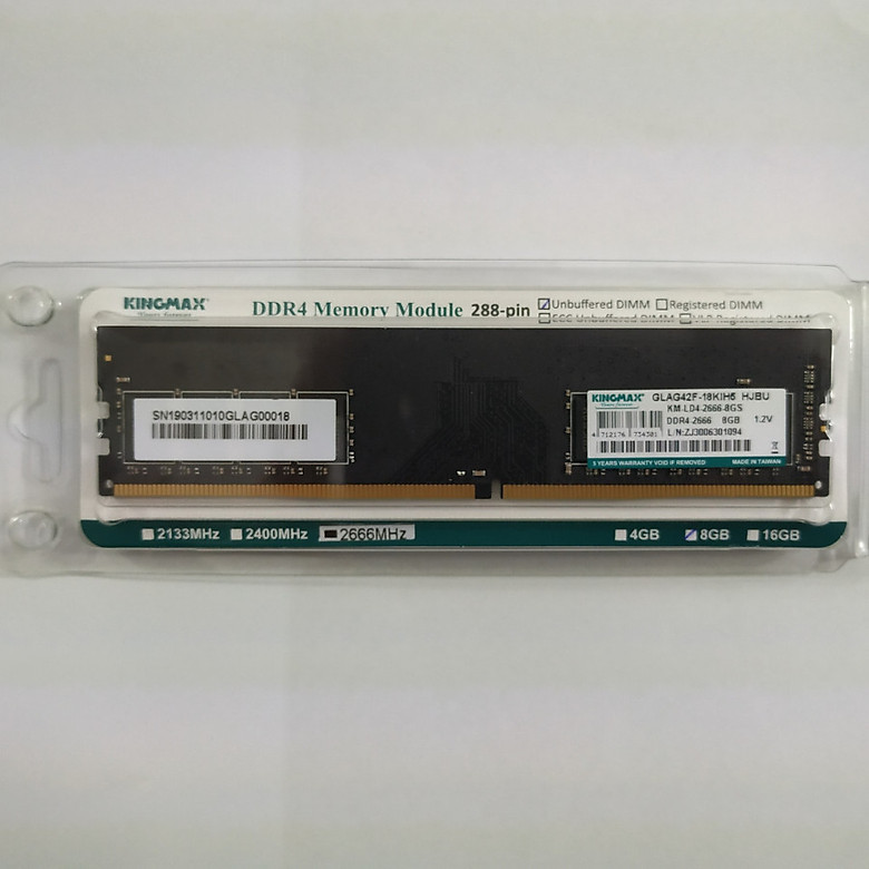 Ram kingmax 8gb ddr4 2666mhz
