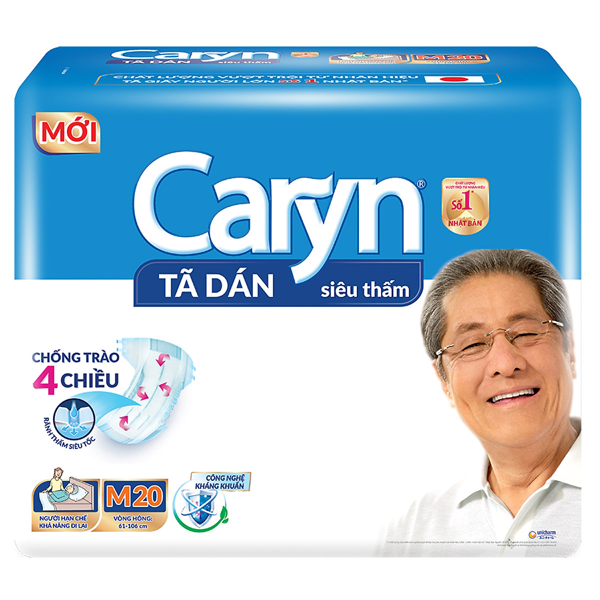 Tã Dán Siêu Thấm Caryn Gói M20