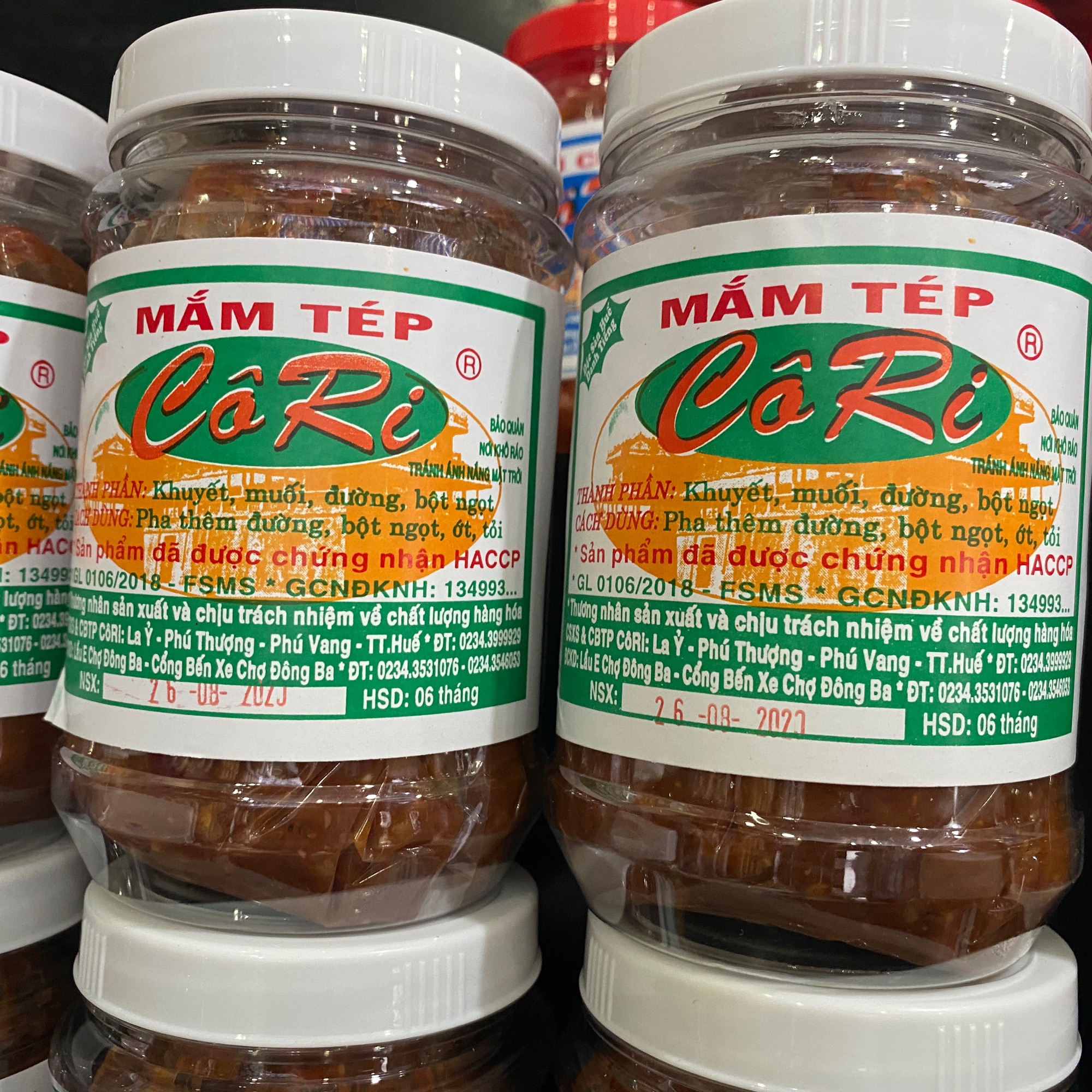 Combo 1 hủ ruốc và 1 hủ mắm tép cô Ri loại 400gram/1 hủ