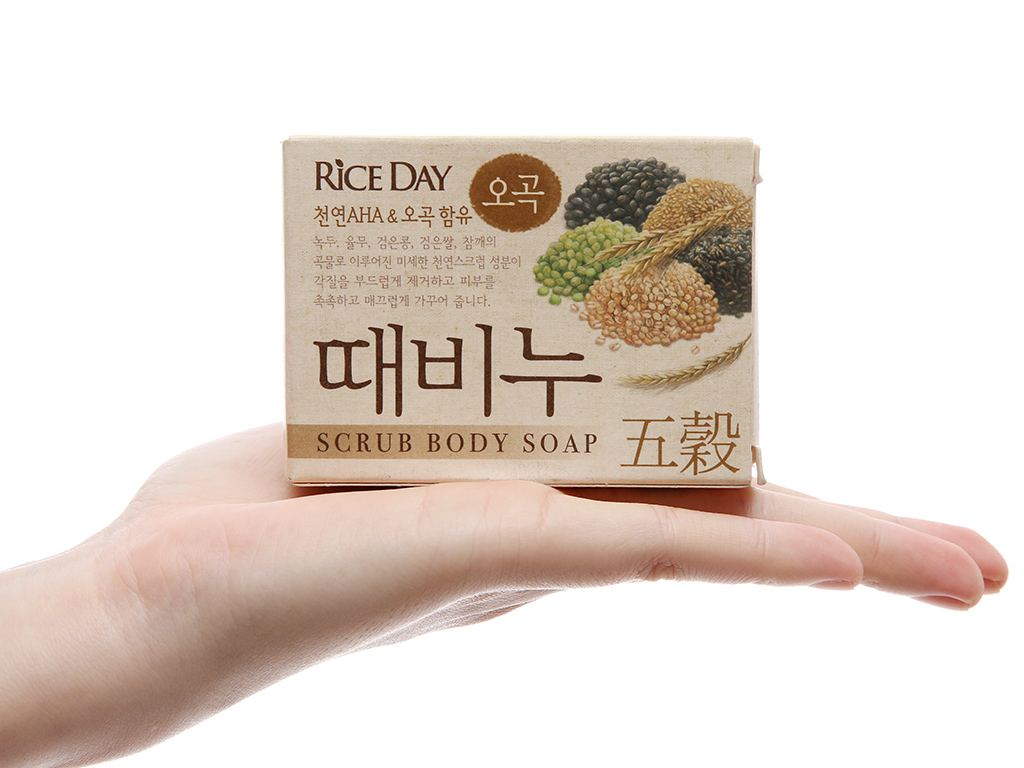 Xà bông tẩy da chết rice day hàn quốc - tinh chất ngũ cốc