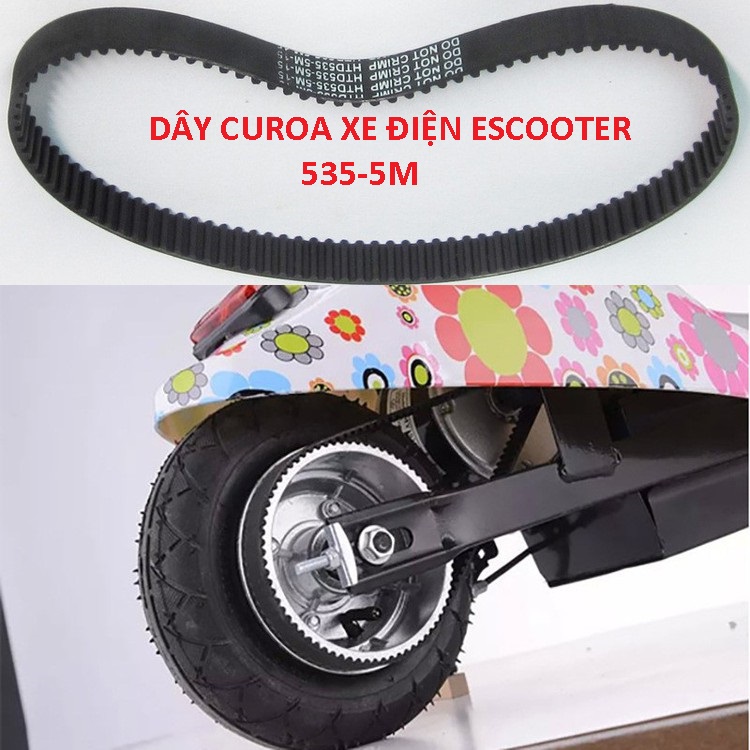 Dây curoa 535-5m xe điện escooter 8 inh