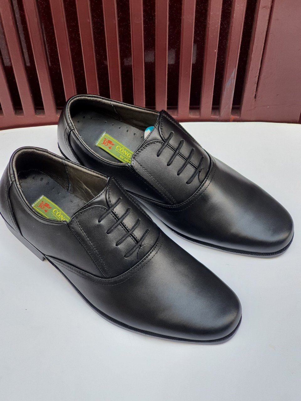 Giày Da Bò Nam Cao Cấp Mã 406 CHÍNH HÃNG CÔNG TY 30-4 - Chất Liệu Da Bò Thật 100% Cao Cấp Có Đế Cao Su Chống Trơn Trượt