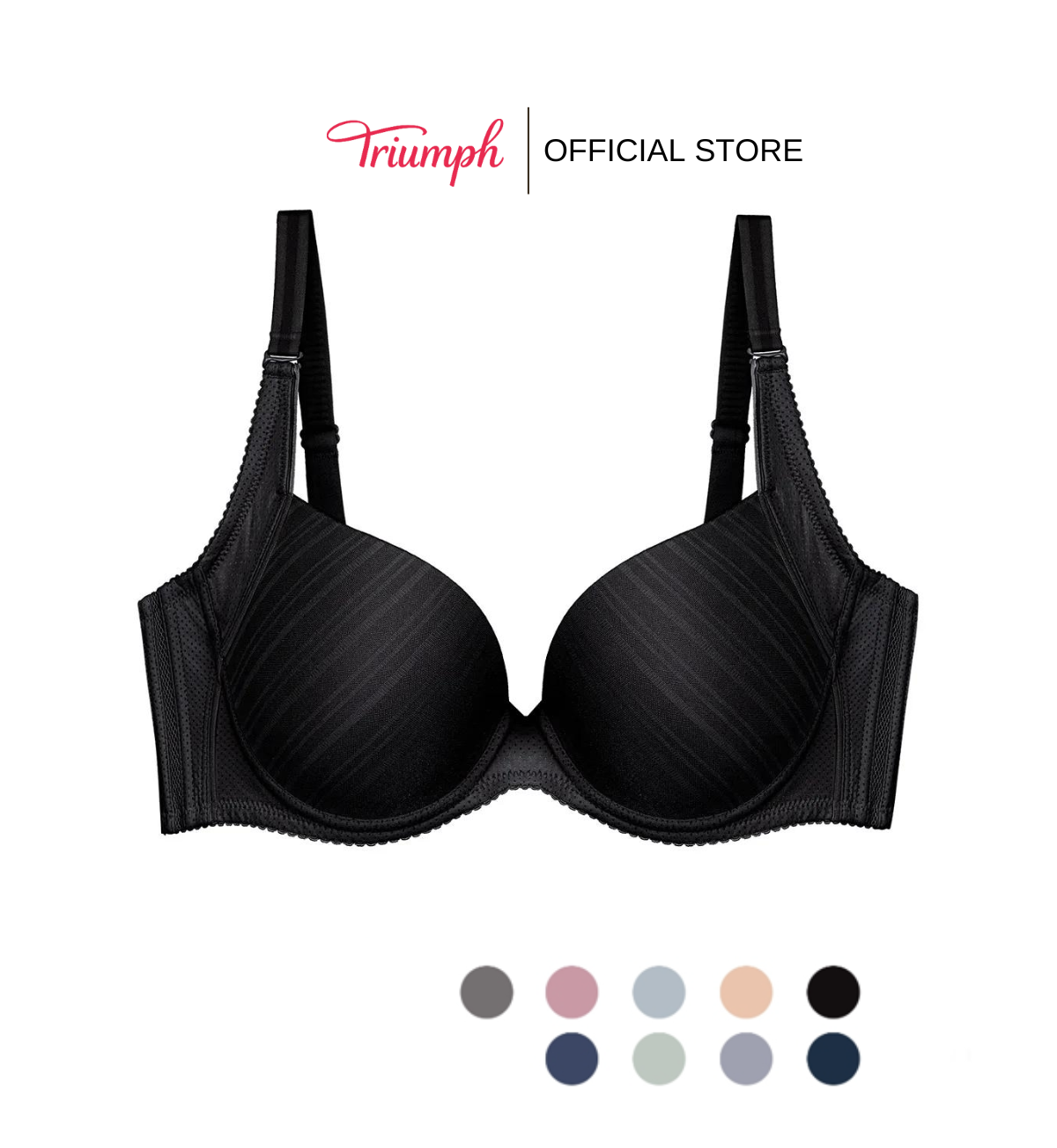  Áo Lót Nữ Triumph PURE INVISIBLE WHP 5G Có Gọng Mút Mỏng 