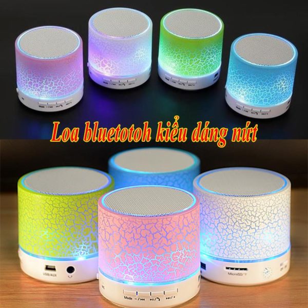 Loa Mini Bluetooth Led Nháy Theo Nhạc âm thanh to Kellytek Loa mini Bluetooth, Loa di động có đèn led, Loa mini di động âm thanh hay mẫu mới 2023