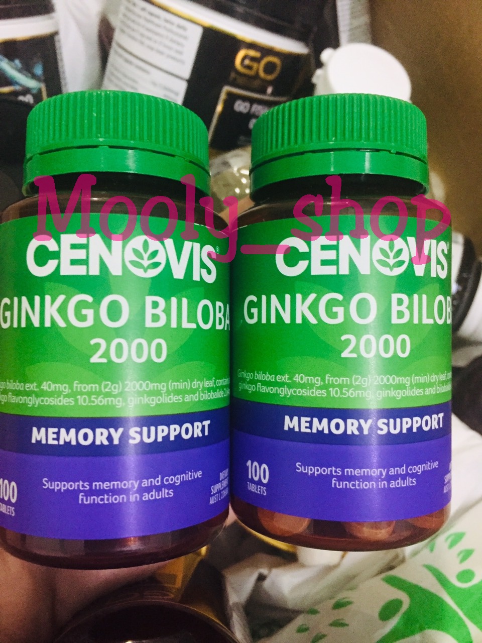 Bổ não Ginkgo Biloba Cenovis Úc 2000mg