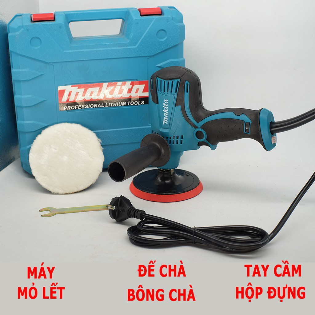 Máy đánh bóng ô tô makita gv 6010 - tem nổi - máy đánh bóng ô tô mini, may danh bong oto, xe may, may cha bong uy tín