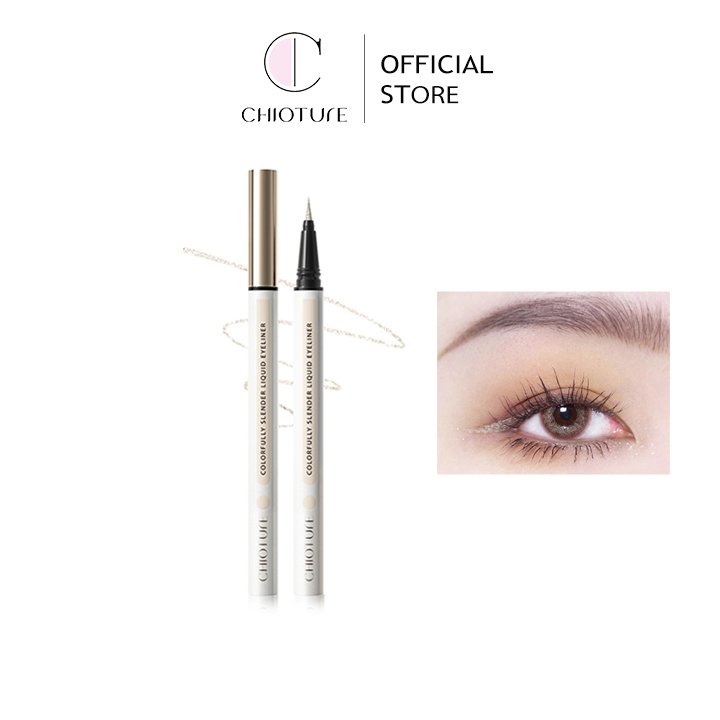 Bút kẻ mắt Chioture Colorfully Slender Liquid Eyeliner, chì kẻ mắt eyeline, bút chì kẻ mắt chống thấm nước, lâu trôi