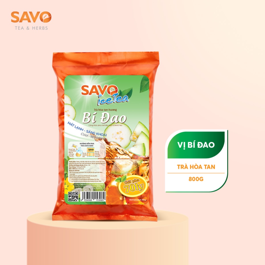 Trà bí đao hòa tan savo - túi 800g