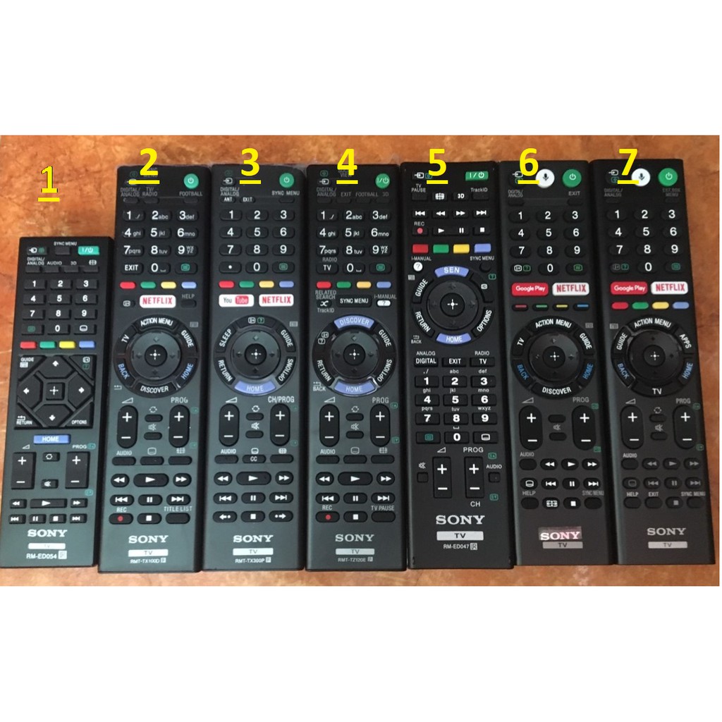 Điều khiển tivi sony chính hãng các loại - Tặng kèm pin