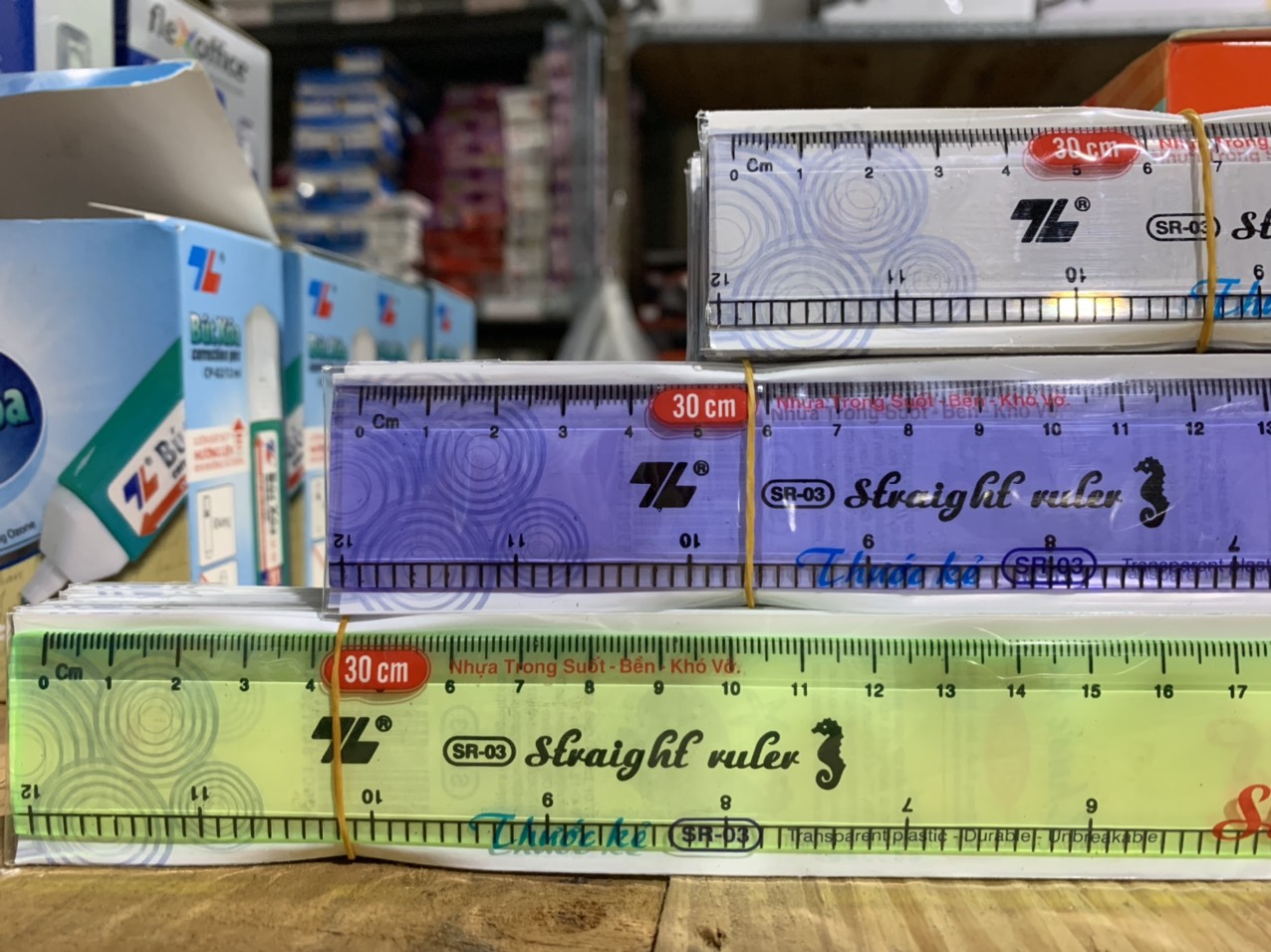 Thước thẳng 30cm thiên long