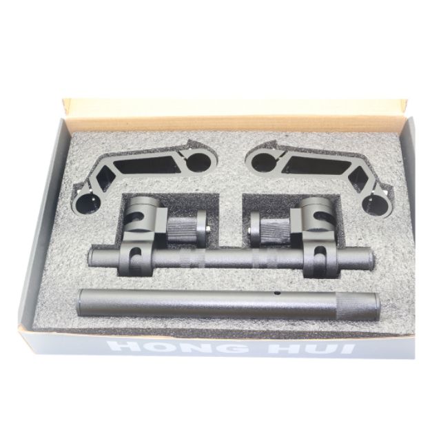 ghi đông 5 khúc moxi màu đen ( hộp đen)