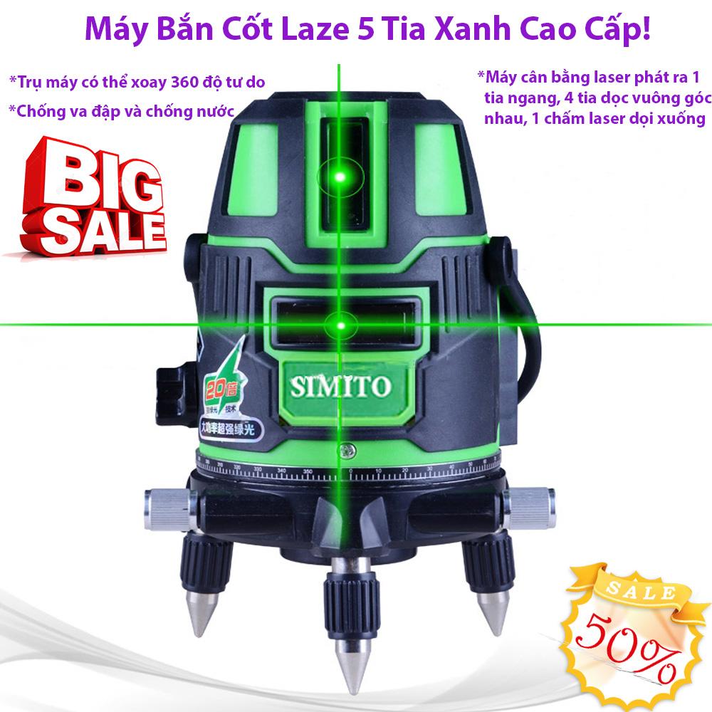máy bắn cốt laser giá rẻ, máy bắn laser mini, Máy Bắn Cốt Laze 5 Tia Xanh, dễ dàng cân chỉnh, độ chính các cao, èm chân đế- sạc - mbctxr, BH 1 đổi 1, (SALE 50%)