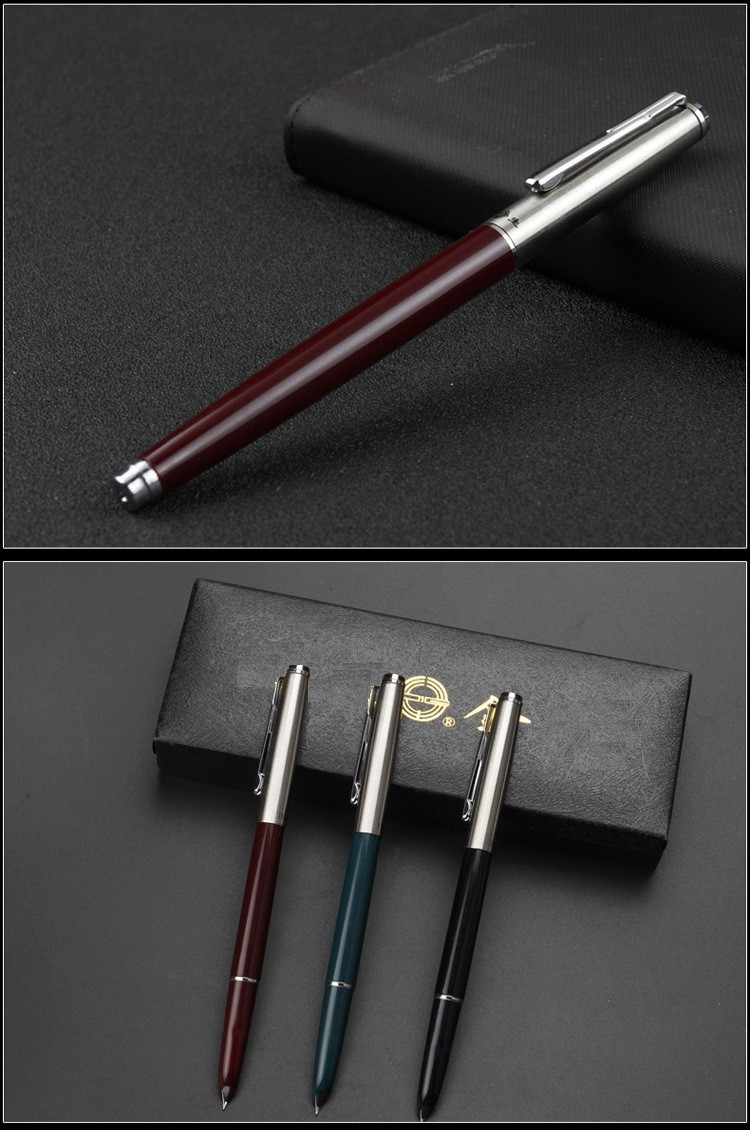 Combo 5 chiếc bút máy Hero 007 và 2 lọ mực Queen