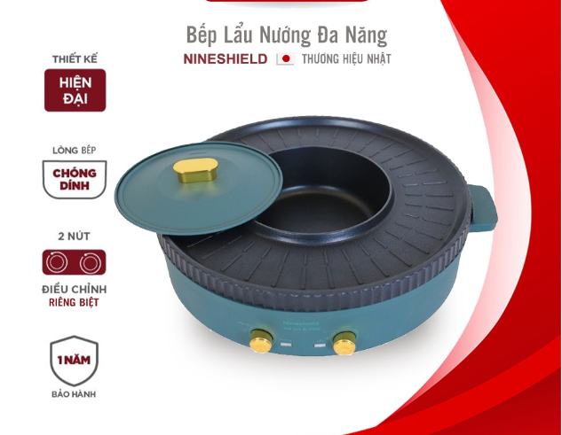 ( SIÊU RẺ ) Nồi Lẩu Nướng Điện Đa Năng 2 trong 1 - Loại To Tròn - Thích Hợp Dùng Trong Bữa Ăn - Bữa Tiệc Tại Gia - Đơn Giản - Gọn Nhẹ ( BẢO HÀNH 12 THÁNG )