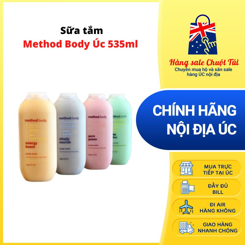 Sữa tắm method body úc 535ml