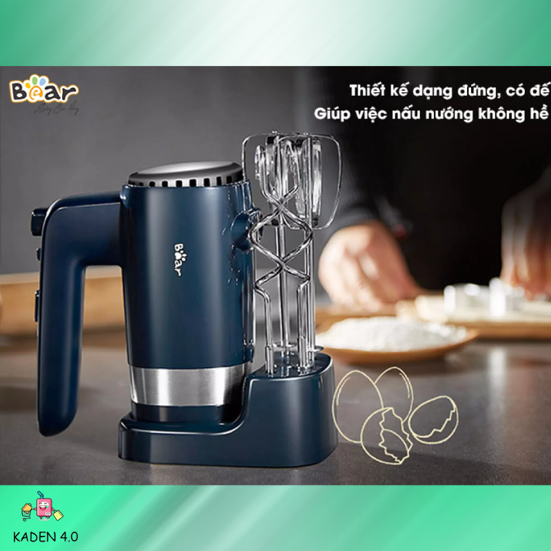 Máy đánh trứng cầm tay bear ddq-b02l1, 300w, hàng nhập chính hãng, chất lượng