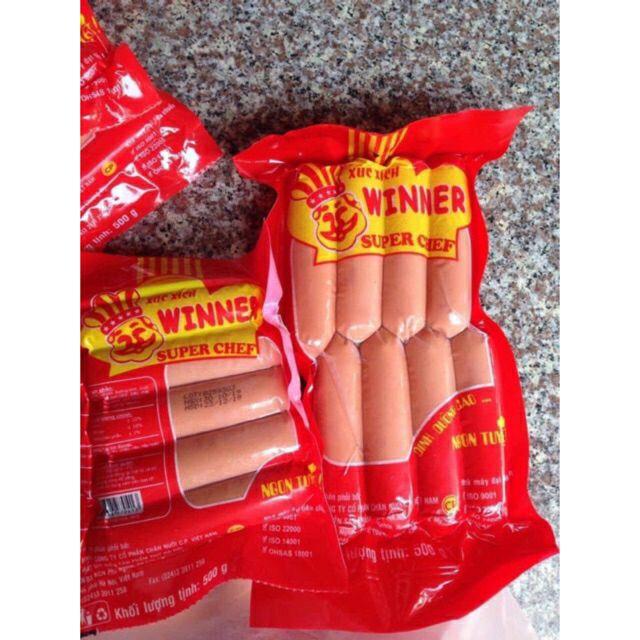 【Mới】 [chỉ giao hoả tốc tại Hà Nội] Xúc xích winner CP túi 500Gr