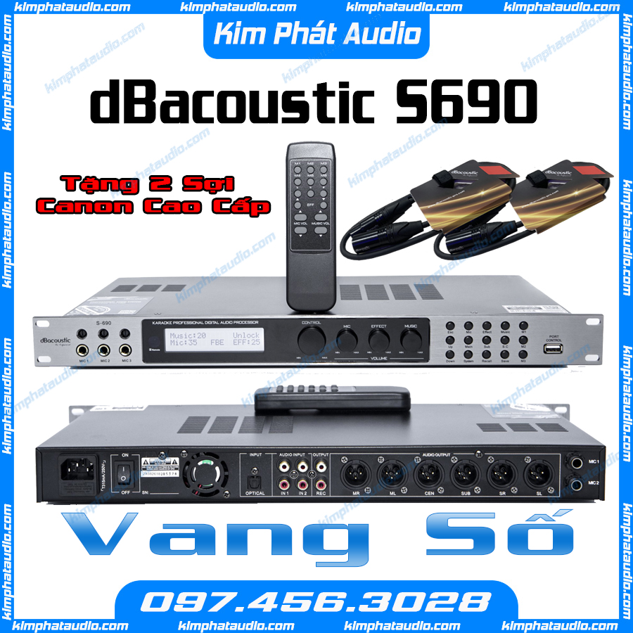 Vang số karaoke cao cấp dBacoustic S690 Pro, S750 Plus, S800 Plus, S500II