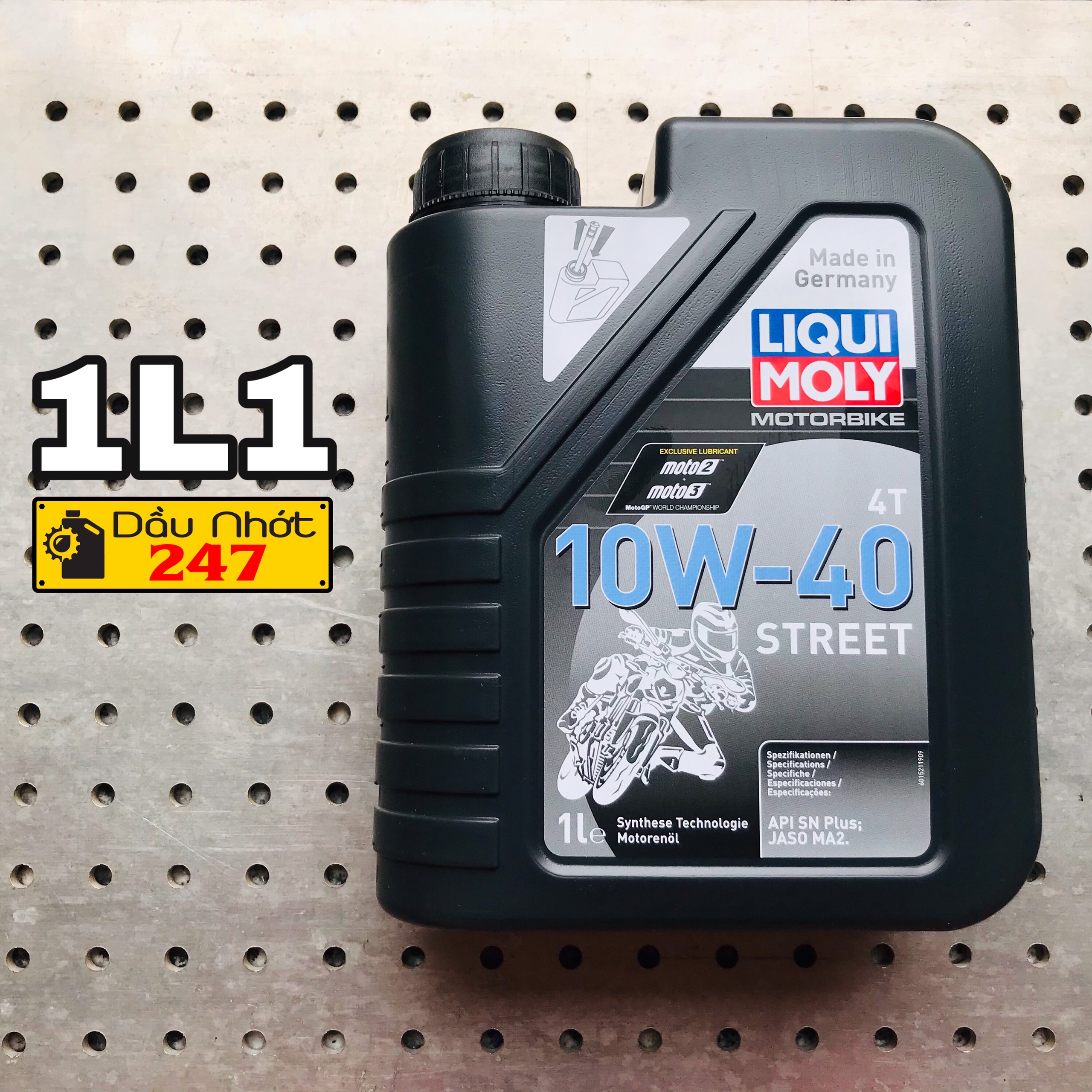 Combo Liqui Moly 10w40 Street 1L1 cho Honda Winner/Sonic/Cbr