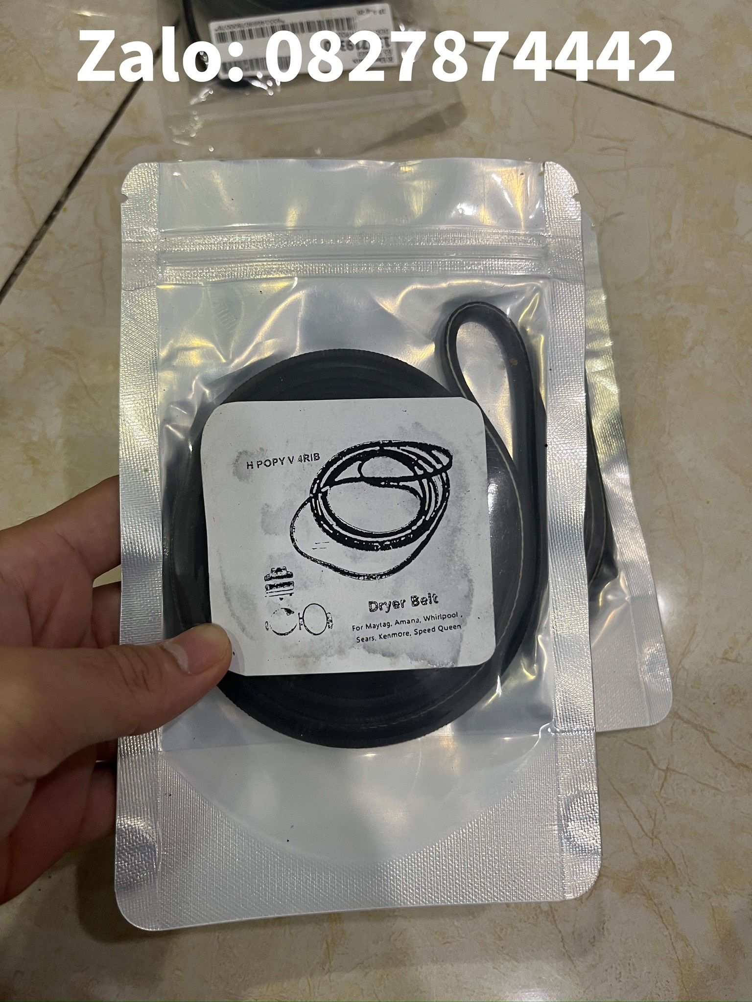 Dây curoa máy sấy whirlpool dùng chung chính hãng 3lwed4705, 3lwed4815