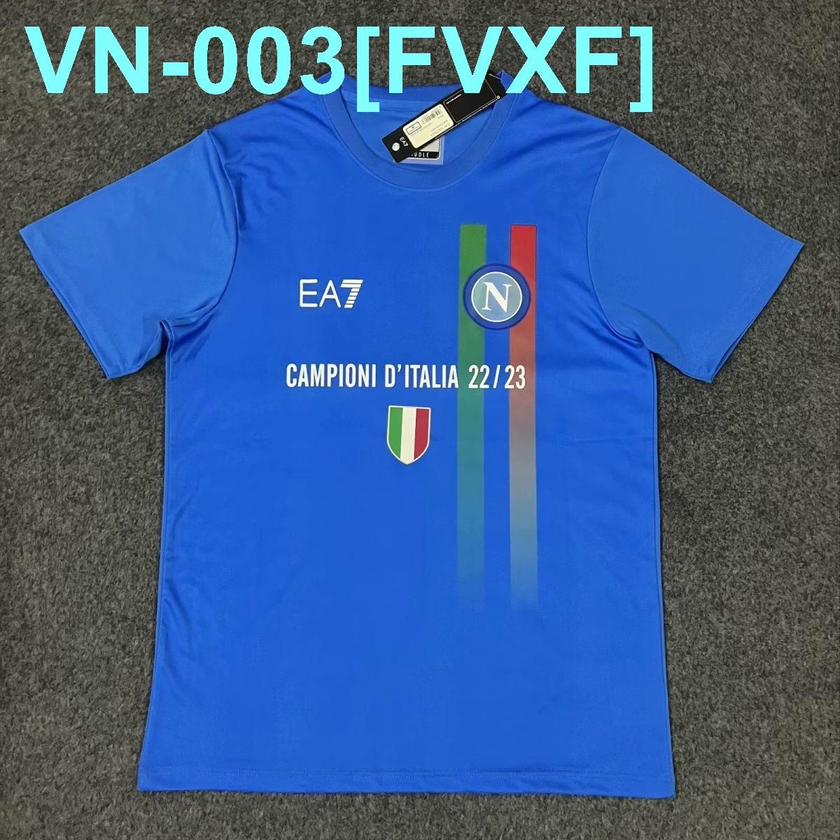 ❉☾ 23-24 new Naples champion edition white/blue/black jersey football training jersey sportswear
