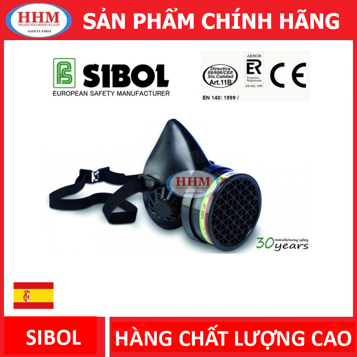 Mặt nạ phòng độc nửa mặt Sibol - 1 phin lọc